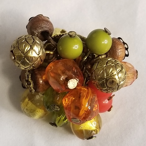 Style & Co. Round Cluster Clip On Earrings - Picture 6 of 6